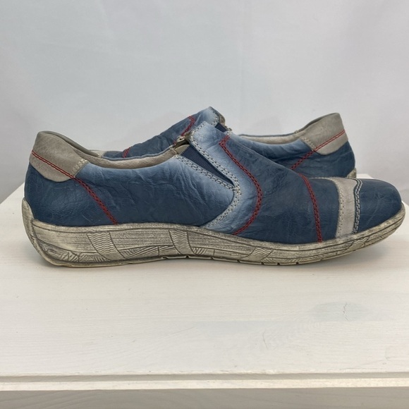 EUC Remonte Leather Blue Shoe Low Rise - Picture 2 of 11